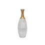 Vaso da pavimento Alexandra House Living Bianco Dorato Metallo 20 x 62 x 20 cm