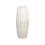 Vaso Romimex Bianco Argentato Ceramica 13 x 32 x 13 cm