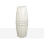 Vaso Romimex Bianco Argentato Ceramica 13 x 32 x 13 cm