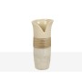 Vaso Romimex Champagne Madreperla Ceramica 13 x 29 x 12 cm