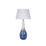 Lampada da tavolo Romimex Azzurro Bianco Ceramica 18 x 60 x 18 cm