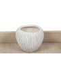 Vaso Romimex Beige Ceramica Righe 20 x 17 x 20 cm