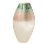 Vaso Romimex Bianco Verde Ceramica 24 x 39 x 20 cm Con manici