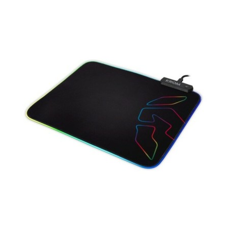 Tappetino Gaming con Illuminazione LED Krom Knout RGB (32 x 27 x 0,3 cm) Nero