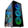 Case computer desktop Micro ATX / Mini ITX / ATX Nox NXHUMMERTGM LED RGB USB 3.0 Nero