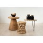 Vaso Romimex Nero Naturale Ceramica Rattan 15 x 17 x 15 cm