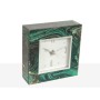 Orologio da Tavolo Romimex Verde Trasparente Crema Vetro 14 x 14 x 4 cm