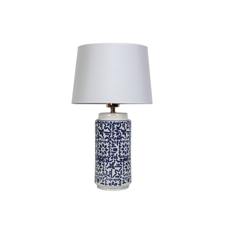 Lampada da tavolo Romimex Azzurro Bianco Ceramica 28 x 48 x 28 cm