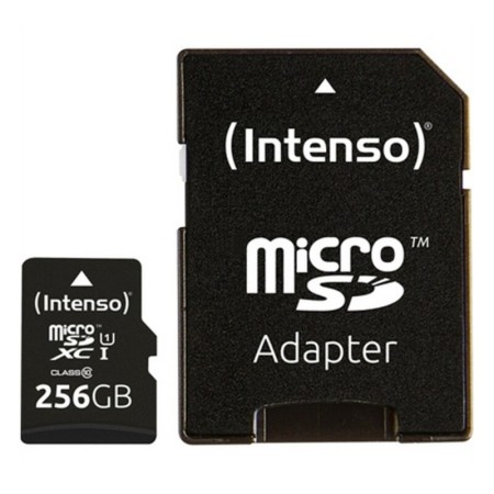 Scheda Di Memoria Micro SD con Adattatore INTENSO 3423492 256 GB Nero