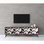 Mobile TV Romimex Marrone Nero Dorato 40 x 50 x 160 cm