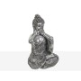 Statua Decorativa Romimex Argentato Buddha 15 x 24 x 13 cm