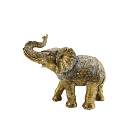 Statua Decorativa Romimex Dorato Resina Elefante 24 x 22 x 12 cm