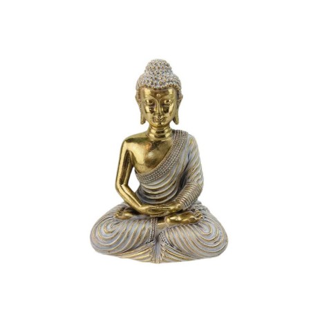 Statua Decorativa Romimex Dorato Buddha 13 x 18 x 9 cm