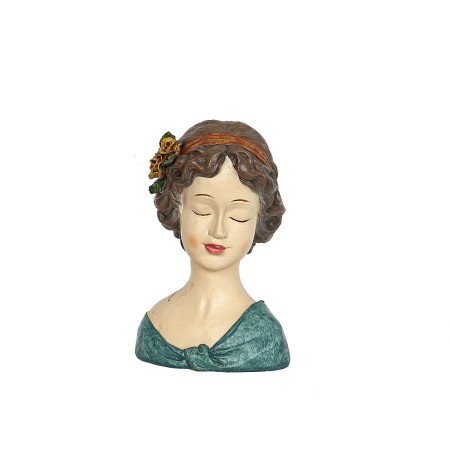 Busto Romimex Multicolore Resina Lady 20 x 29 x 17 cm