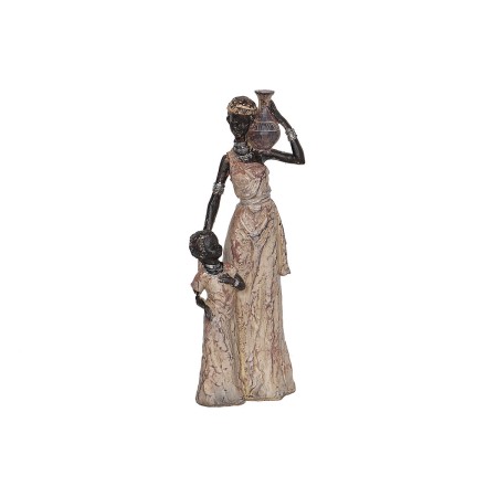 Statua Decorativa Romimex Multicolore Resina Africana Bambina 14 x 35 x 9 cm