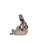 Statua Decorativa Romimex Marrone Naturale Africana 18 x 19 x 10 cm