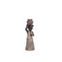 Statua Decorativa Romimex Marrone Naturale Africana 8 x 26 x 7 cm