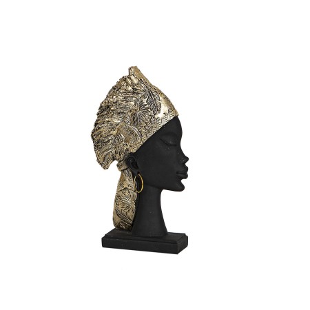 Busto Romimex Marrone Resina Africana 16 x 28 x 6 cm