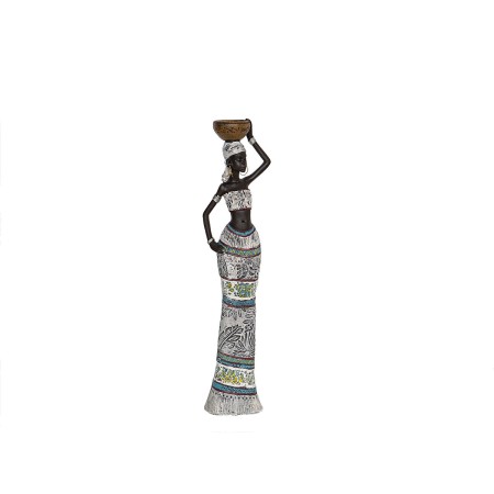 Statua Decorativa Romimex Marrone Africana 8 x 32 x 6 cm