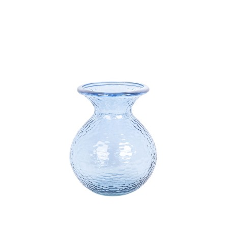 Vaso Romimex Azzurro vetro riciclato 20 x 25 x 20 cm