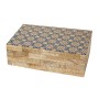 Scatola Decorativa Romimex Marrone Beige Resina Legno MDF 23 x 8 x 15 cm