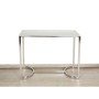 Console Romimex Argentato Acciaio inossidabile Marmo sintetico 100 x 80 x 40 cm