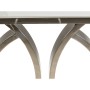 Console Romimex Bianco Argentato Acciaio inossidabile Marmo sintetico 110 x 80 x 40 cm