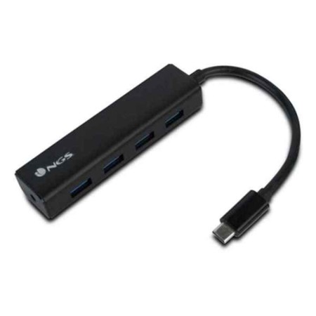 Hub USB 4 Porte NGS WONDERHUB4 5 Gbps Nero