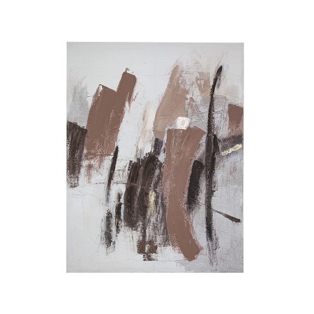 Quadro a Olio Romimex Beige Tela Astratto 90 x 120 x 4 cm