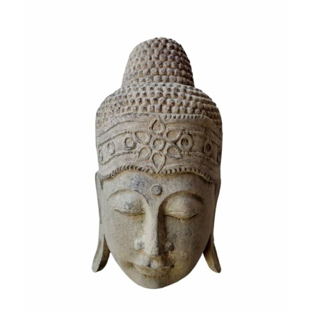 Busto Romimex Beige Legno Buddha