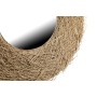 Specchio da parete Romimex Nest Naturale Rattan 80 x 20 x 80 cm Rotondo