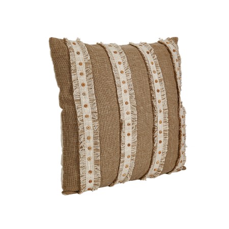 Cuscino Romimex Beige Cotone 45 x 8 x 45 cm