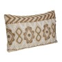 Cuscino Romimex Beige Cotone 30 x 8 x 50 cm Ricamo