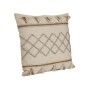 Cuscino Romimex Beige Cotone Nappe 45 x 8 x 45 cm Ricamo