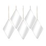 Set di Specchi Romimex Argentato polistirene 17 x 27 x 1 cm 5 Pezzi