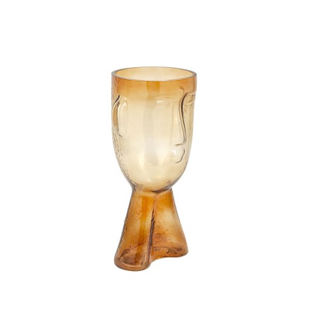 Vaso Romimex Ambra Vetro Viso 16 x 32 x 16 cm