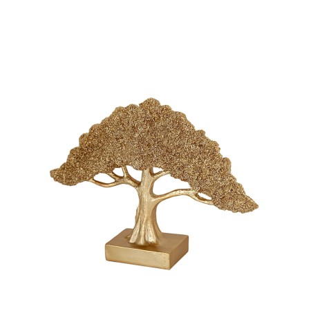 Scultura Romimex Dorato Albero 31 x 22 x 8 cm