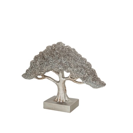 Scultura Romimex Argentato Albero 31 x 22 x 8 cm