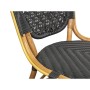 Sedia Romimex Nero Naturale Bambù Rattan 52 x 103 x 57 cm