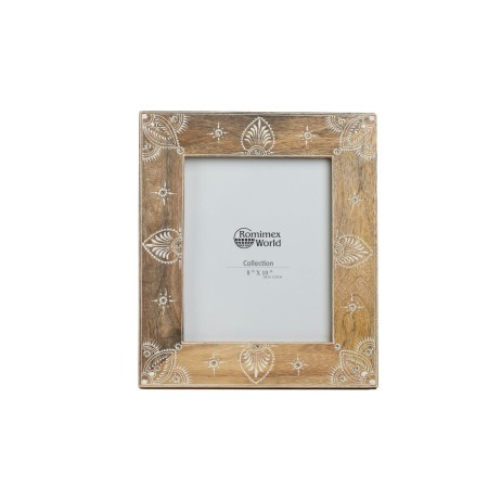 Cornice Portafoto Romimex Marrone Legno di mango 20 x 25 x 2 cm