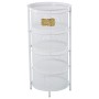 Carrello per Verdure Alexandra House Living Bianco Metallo 32 x 65 x 32 cm