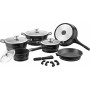 Batteria da Cucina Royalty Line ES2014M Nero 14 Parti