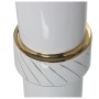 Vaso Alexandra House Living Bianco Dorato Ceramica