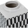 Vaso Alexandra House Living Bianco Nero Ceramica 11 x 11 x 23 cm