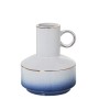 Vaso Alexandra House Living Azzurro Bianco Ceramica 14 x 14 x 18 cm Con maniglia