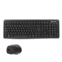 Tastiera e Mouse CoolBox COO-KTR-02W Qwerty in Spagnolo Nero Senza Fili