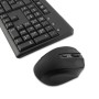 Tastiera e Mouse CoolBox COO-KTR-02W Qwerty in Spagnolo Nero Senza Fili