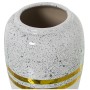 Vaso Alexandra House Living Bianco Argentato Ceramica 13 x 20 cm