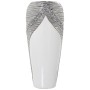 Vaso Alexandra House Living Bianco Champagne Ceramica Luminoso 18 x 17 x 37 cm