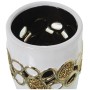 Vaso Alexandra House Living Bianco Dorato Ceramica 14 x 14 x 21 cm